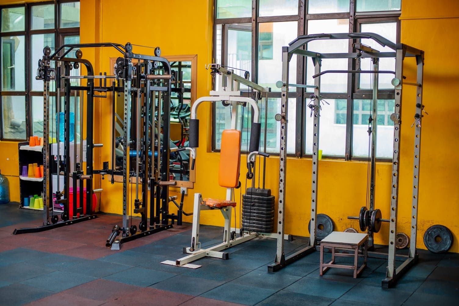 Cable machine at the fitness centre, The Starbucks Hotel, Eldoret